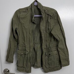 BP Olive Green Jacket 100% Cotton Size XS
